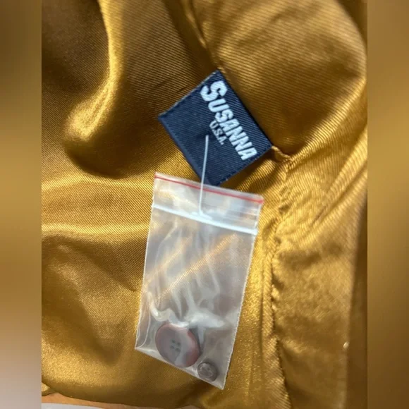 Vintage Susanna USA Men’s Cognac Leather Jacket Size Large - Picture 3 of 5